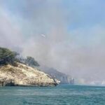 Incendiu de pădure puternic în Italia. Aproape 1.000 de turiștii au fost evacuați dintr-un camping (Video)