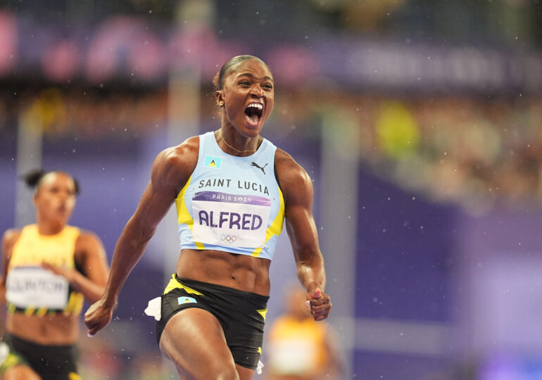 Jocurile Olimpice 2024: Proba regină de 100 de metri feminin este câștigată surprinzător de o atletă din Santa Lucia