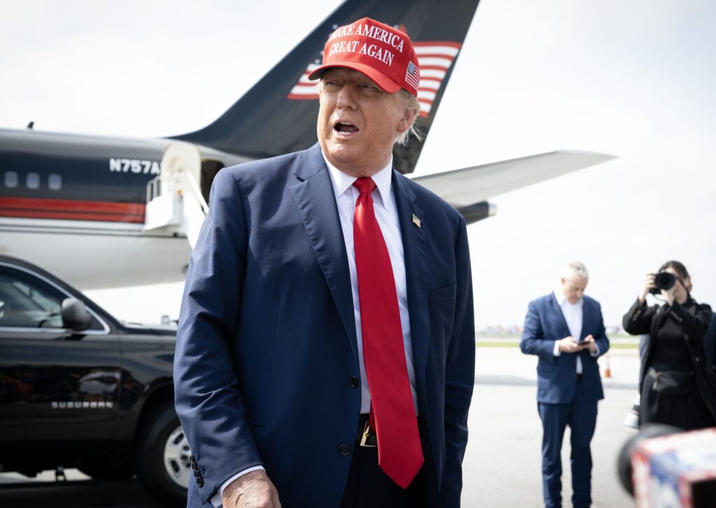 Trump Tours Atlanta on Presidential Campaign '24