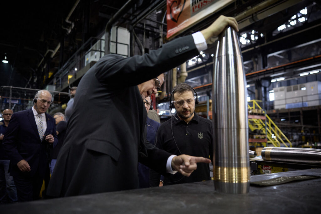 Zelensky Visits Pennsylvania Ammunition Plant - Sc