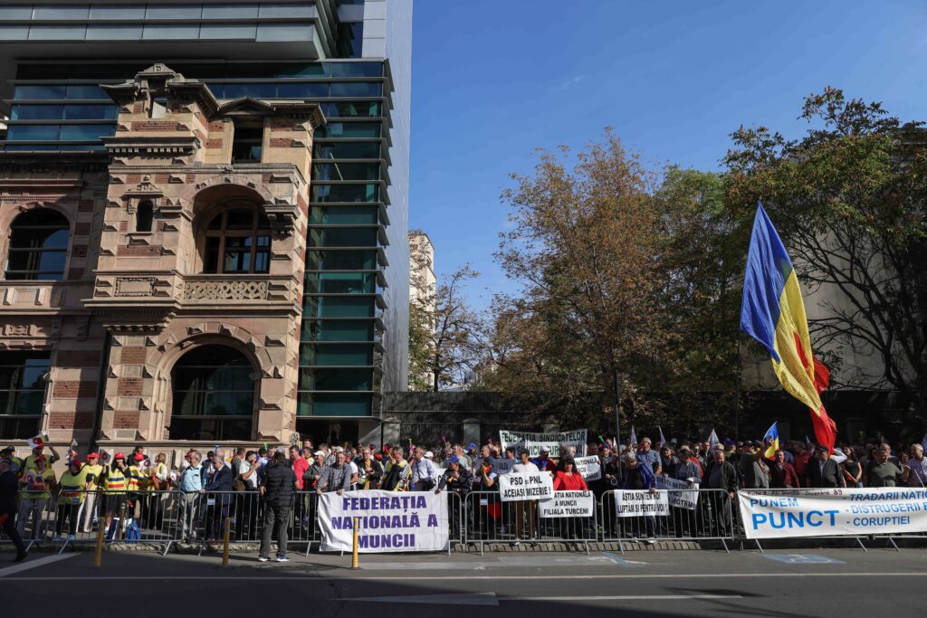 BUCURESTI - MINISTERUL MUNCII - PROTEST - 26 SEP 2