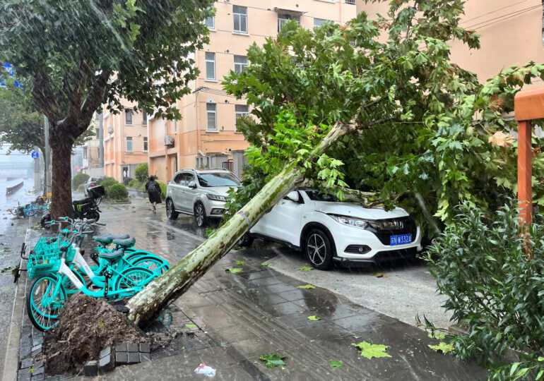 Orașul Shanghai a fost lovit de cel mai puternic taifun din ultimii 75 de ani. Toate cursele aeriene au fost anulate, autostrăzile sunt închise (Foto & Video)