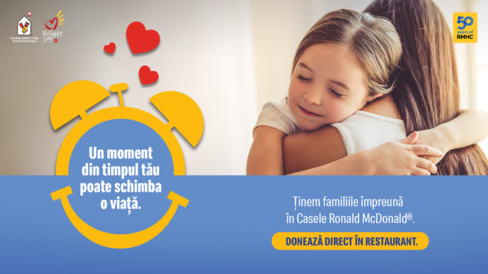 McHappy Day continuă să ofere sprijinul necesar copiilor spitalizați și familiilor din Casele Ronald McDonald