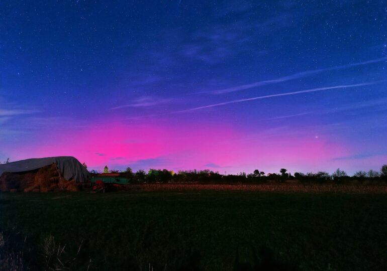 Cum s-a văzut aurora boreală în România (Foto)