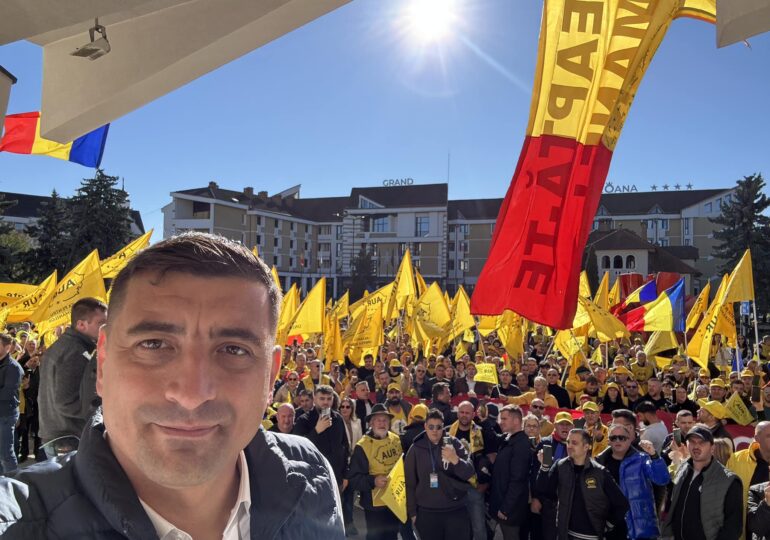 Miting de protest la Bistrița, după ce AUR a fost scos de biroul electoral local de pe listele de vot