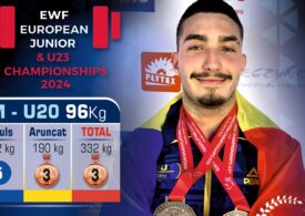 Haltere: Două medalii de bronz pentru Darius Tătaru la Campionatele Europene de juniori