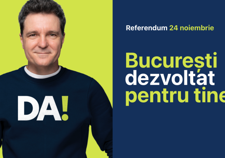 Rezultate referendum București - Peste 60% voturi DA la toate cele 3 întrebări adresate de Nicușor Dan