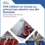 Primul tren electric de la Alstom circulă de azi. Pe ce rută și cât costă biletele