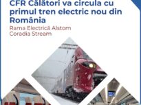 Primul tren electric de la Alstom circulă de azi. Pe ce rută și cât costă biletele