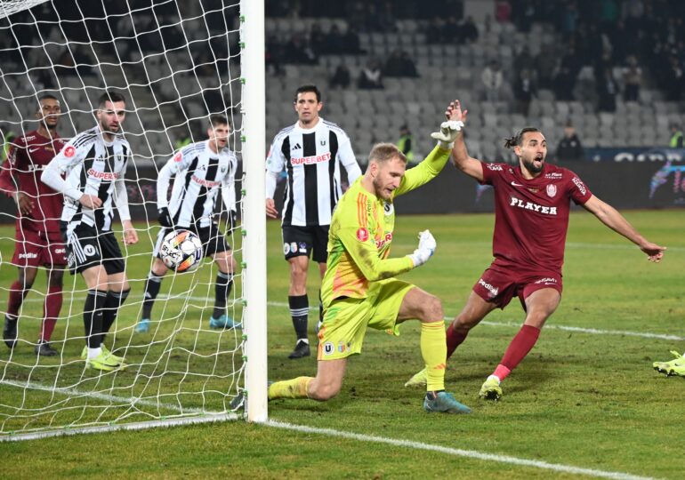 Superliga: CFR Cluj pierde două puncte mari cu Unirea Slobozia, după un meci plin de nervi