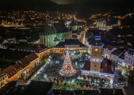 The Christmas Market in a city in Romania, on the list of seasonal attractions in Europe