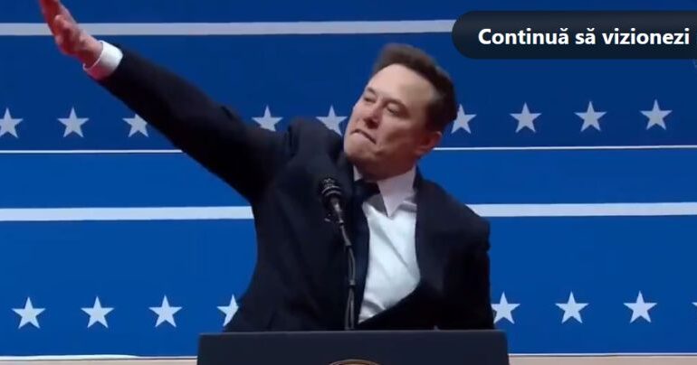 Elon Musk, susținătorul AfD, face un gest care aduce cu salutul nazist (Video)