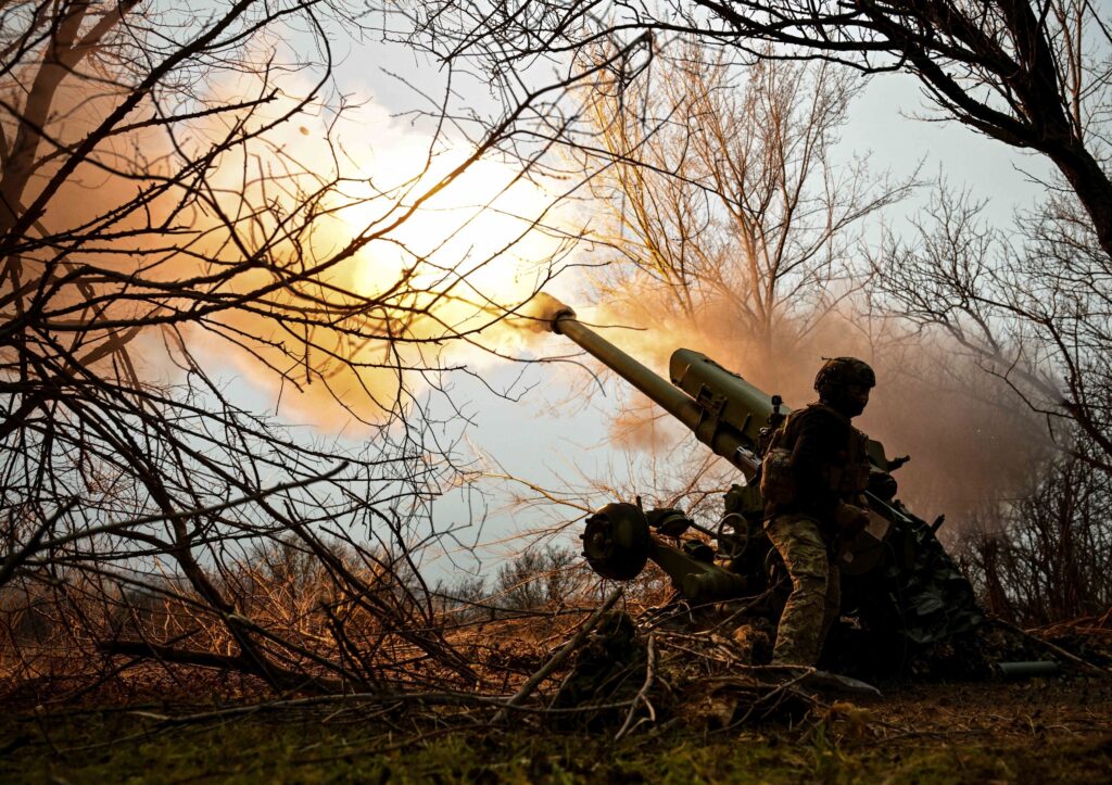 Ukranian Artillery On The Front Line - Zaporizhzhi