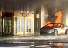 O camionetă Tesla transformată în bombă a explodat în fața hotelului Trump din Las Vegas (Video) <span style="color:#990000;">UPDATE</span> Șoferul, membru al Beretelor Verzi, s-ar fi sinucis