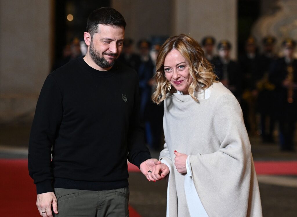 Giorgia Meloni - Volodymyr Zelensky meeting in Rom