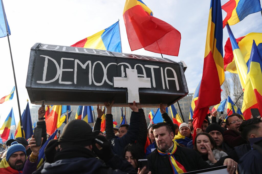 protest-Călin Georgescu