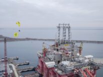 Greenpeace protest at the Neptun Deep drilling platform in the Black Sea