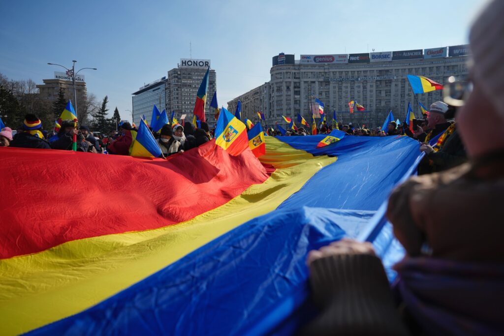 PROTEST - SUSTINATORI CALIN GEORGESCU - 22 FEBRUAR