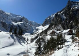 Avalanșă în Bucegi. Zăpada a coborât până spre poteca turistică (Foto)