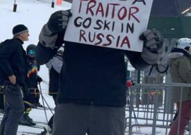 JD Vance și-a dus familia la o stațiune de schi din Vermont, dar a fost întâmpinat de protestatari: Du-te în Rusia! (Foto & Video)