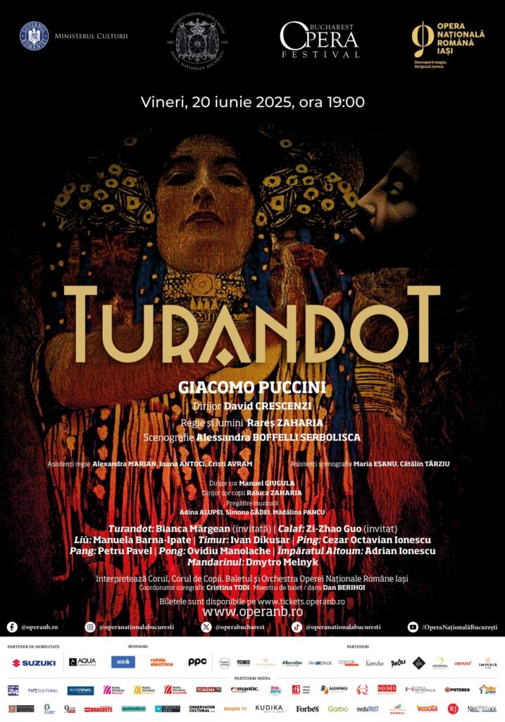 „Turandot” cu Opera Națională Română Iași la Bucharest Opera Festival 2025