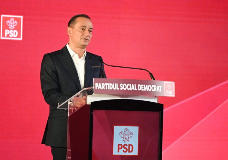 Băluță dă asigurări că PSD va susține 100% guvernul și premierul desemnat de Nicușor Dan
