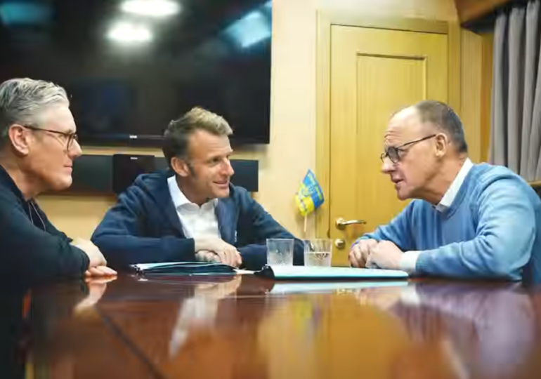 Palatul Élysée dezminte un fake news despre un pliculeț de cocaină în trenul cu care liderii europeni s-au dus la Kiev