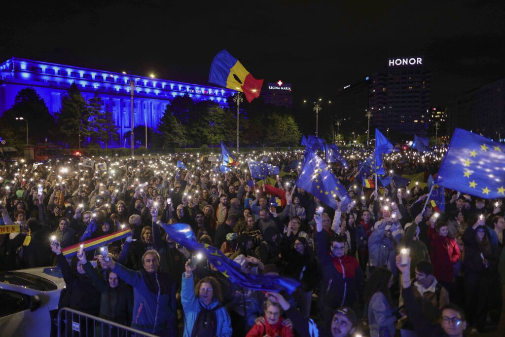 Manifestație Europa Piața Victoriei