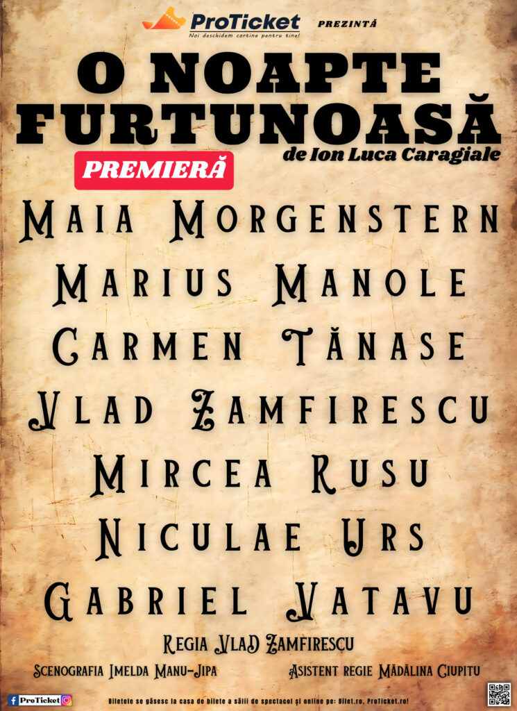 O Noapte Furtunoasa - Afis