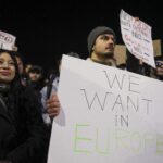 Marș pro-european de Ziua Europei, între Universitate și Victoriei. Doar steaguri UE, România și NATO