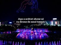 Show spectaculos de apă și drone în centrul Bucureștiului, cu eroi din filme îndrăgite
