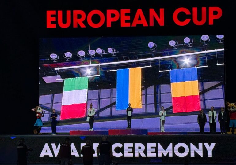 Amalia Lică, medaliată cu bronz la panglică, la Cupa Europeană de gimnastică ritmică de la Baku