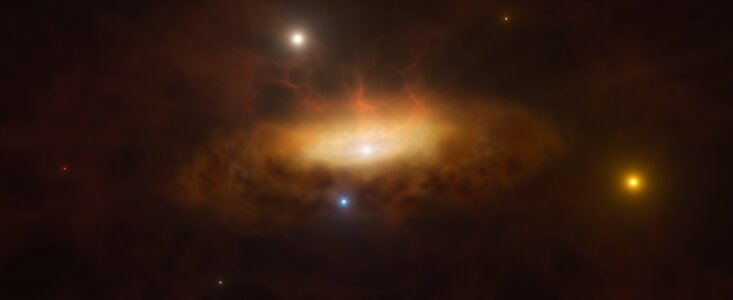 O gaură neagră s-a trezit brusc după zeci de ani, iar acum fascinează astronomii