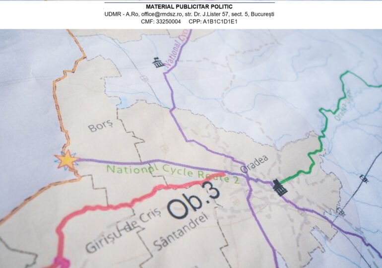O pistă de biciclete de 192 km se construiește lângă Oradea, cu bani europeni