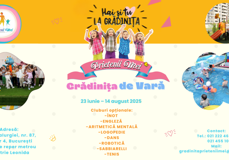 Grădinița de Vară, la grădinița cu program prelungit Prietenii Mei