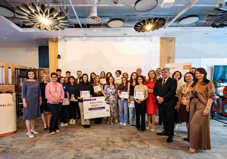 ING Bank România a premiat proiecte de business create de elevi de liceu