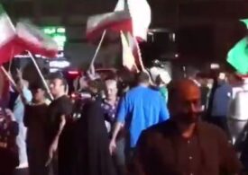 Sute de oameni au sărbătorit pe străzile Iranului atacul asupra bazei americane Al Udeid din Qatar (Video)