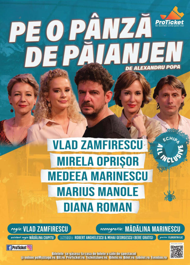 Pe o panza de paianjen - Afis cu Manole