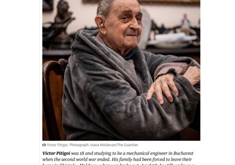 Victor Pițigoi, colaborator SpotMedia, intervievat de The Guardian în proiectul dedicat supraviețuitorilor celui de-Al Doilea Război Mondial
