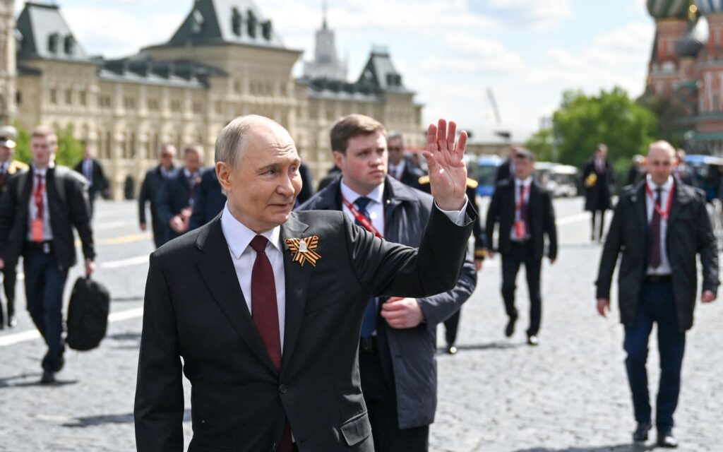 President of Russia Vladimir Putin and foreign lea