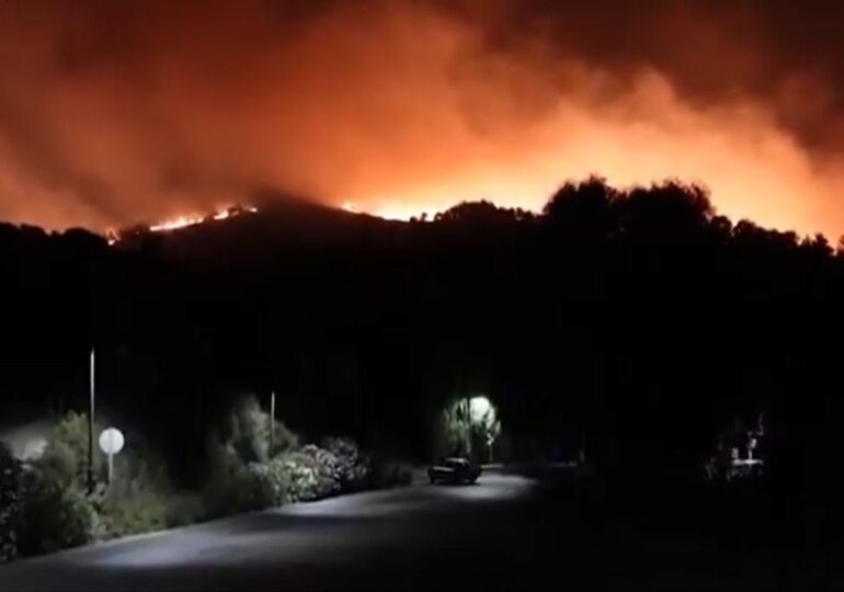 Un paradis din Grecia e distrus de flăcări. Mii de oameni sunt în pericol, din cauza incendiilor (Video)