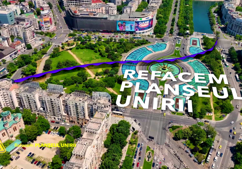 Începe haosul în centrul Bucureștiului. Lucrările la planșeul Unirii blochează de sâmbătă o arteră principală