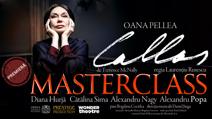 „Callas masterclass”, cu Oana Pellea în rol principal, la Brașov, Constanța și Iași
