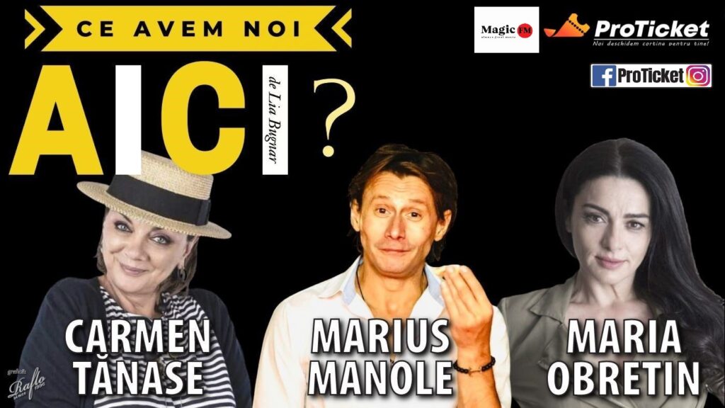 Vara asta râzi pe bune, trei titluri de neratat cu actori precum Maia Morgenstern, Carmen Tănase și Marius Manol, pe scena TNB în următoarea perioadă