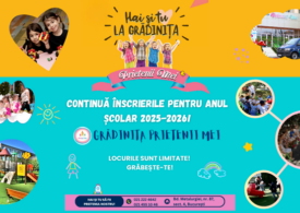 Ultimele locuri disponibile la Grădinița cu program prelungit Prietenii Mei pentru anul școlar 2025-2026