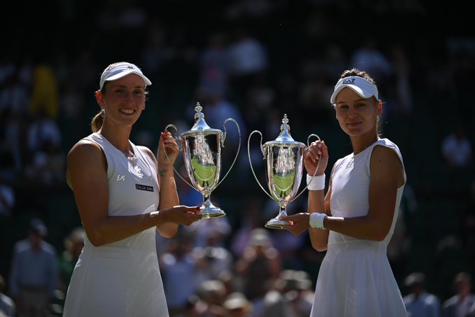 Elise Mertens și Veronika Kudermetova au cucerit titlul la dublu feminin la Wimbledon