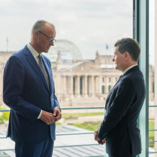 Nicușor Dan, Friedrich Merz
