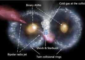 O structură rară și fascinantă a fost observată la 11 miliarde de ani-lumină de Pământ