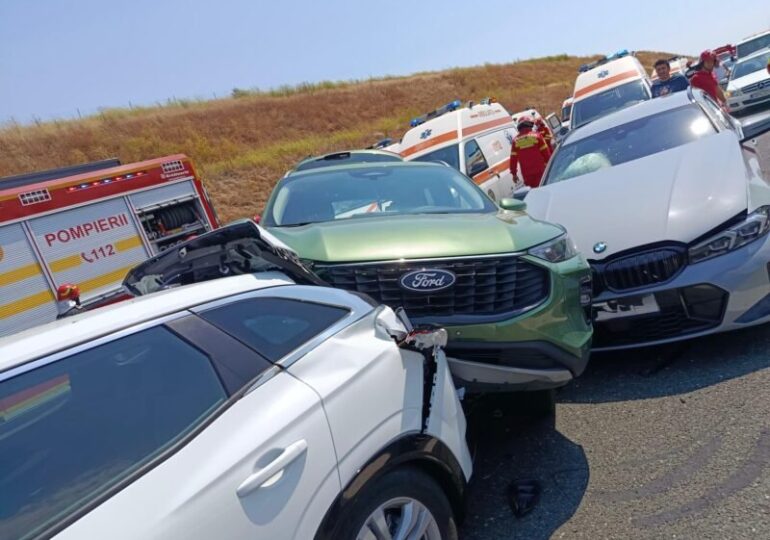 Carambol pe Autostrada Soarelui. Traficul a fost restricționat