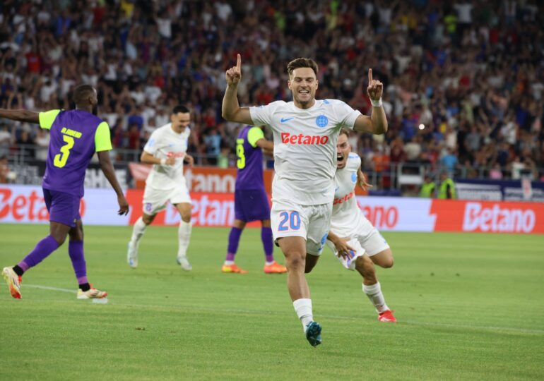 FCSB câștigă Supercupa României: Radunovic a adus victoria în prelungiri, Politic a marcat la debut, Alibec s-a accidentat